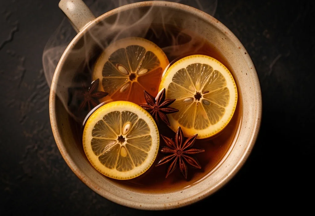 Citrus zest and warm spices for keto tea